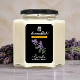 Lavender Scented Candle in Hexagonal Jar